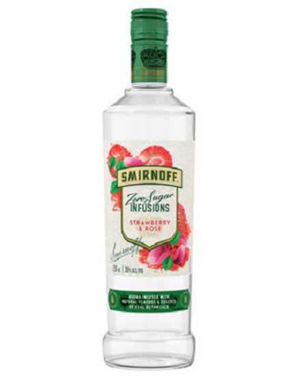 Picture of Smirnoff Zero Sugar Infusions Strawberry & Rose 750ML